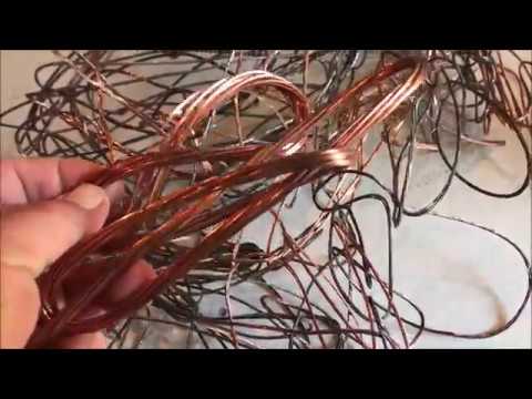 Burnt copper wire cleaning with vinegar and salt