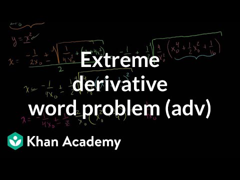 Extreme Derivative Word Problem