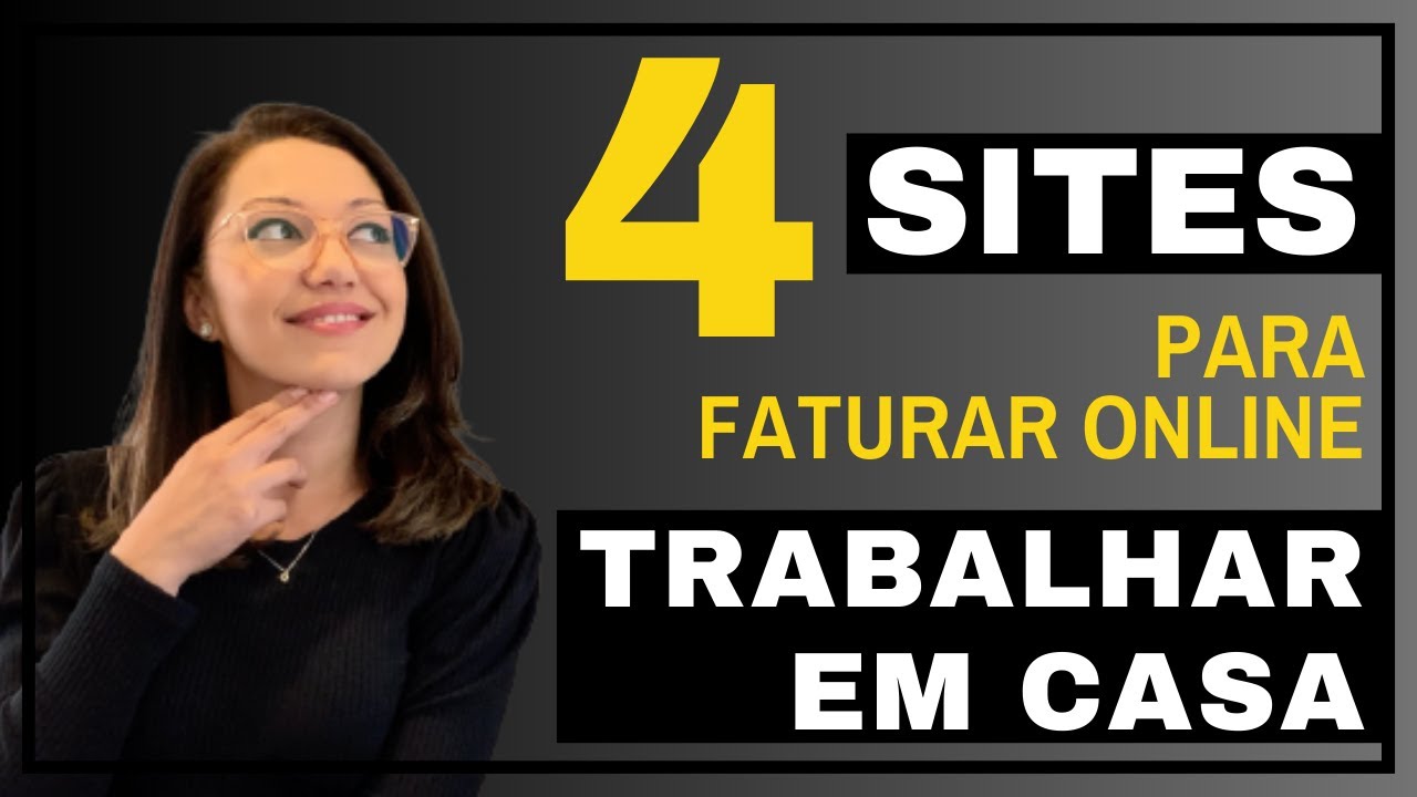 4 SITES para GANHAR DINHEIRO ONLINE sem investimento inicial | Trabalho HOMEOFFICE