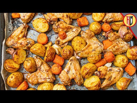 How to make chicken wings with potatoes in the oven