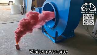 Exaustor Centrífugo em Funcionamento