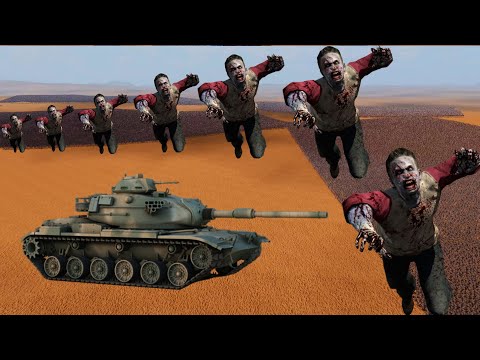 TANK Vs 7,000,000 ZOMBIES - Epic Battle Simulator 2 - UEBS 2