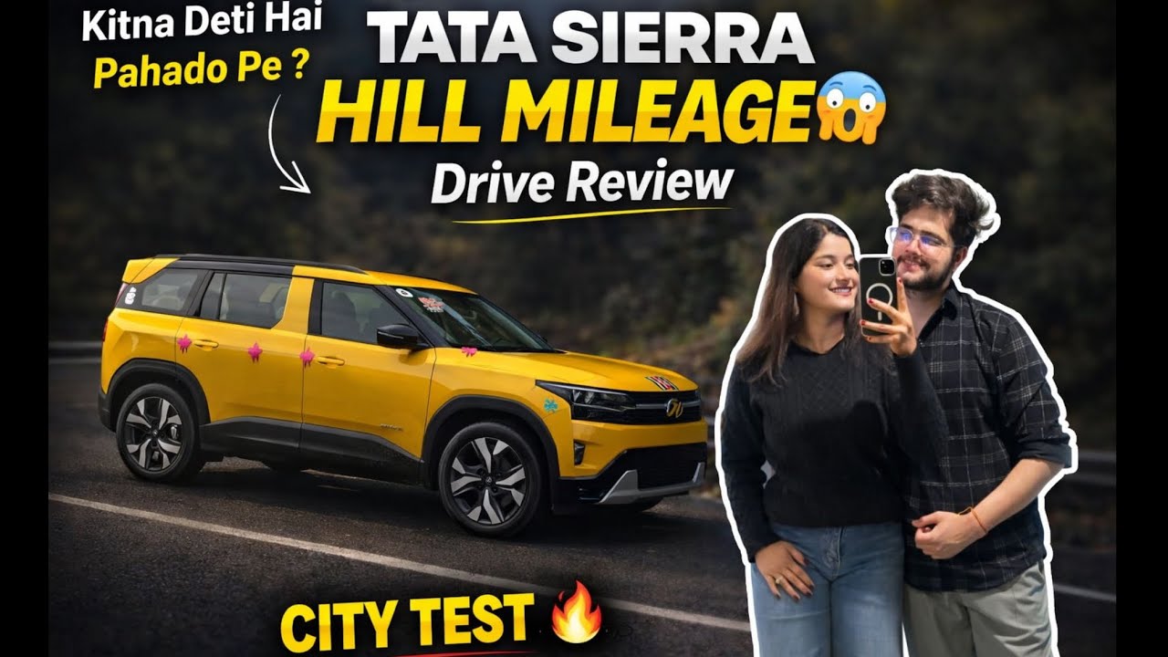 Tata Sierra Hill Mileage + City Test 🔥| Real Owner Driving Review #tatasierra #tatasierramileagetest