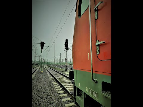 Auf dem Führerstand der Baureihe 185 von Lehrte nach Magdeburg - Rothensee.