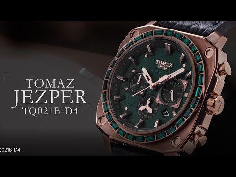 Tomaz Men's Watch Jezper with Swarovski TQ021B-D4 (Green)