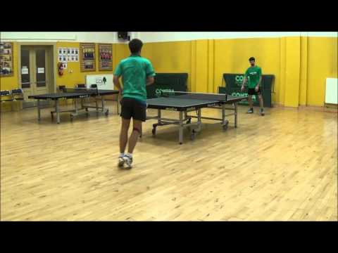 krasse Bälle von Moritz Voß beim Training mit Marc Schinkel (Tischtennis 2015)