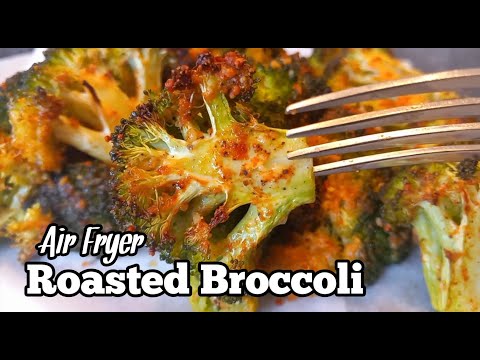 Air Fryer Roasted Broccoli | Roasted Broccoli Recipe