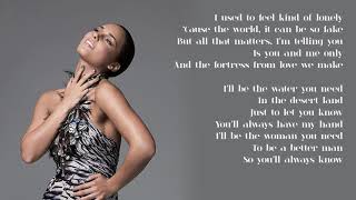 Alicia Keys - 06. That&#39;s How Strong My Love Is (Lyrics)