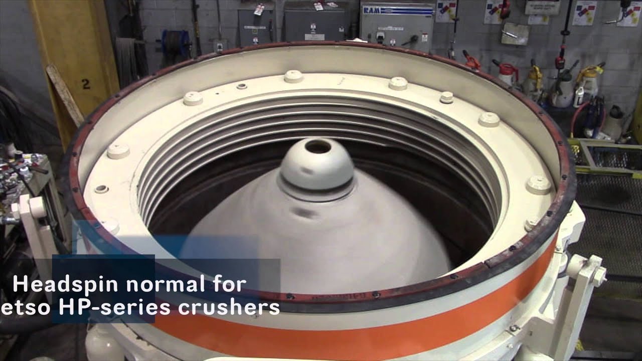 On the Test Stand: Metso HP400, S/N: 400329