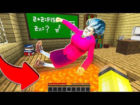KORKUNÇ ÖĞRETMEN OKULDA TUZAĞA DÜŞTÜ! 😱 - Minecraft