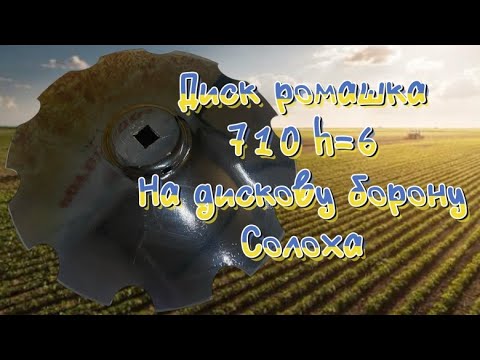 Диск ромашка 710 кв 41 h=6 (Солоха) SOILPARTS бороні БГР - фото 1 - id-p2352308531