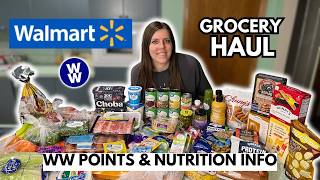 HUGE Healthy WALMART Grocery Haul | WeightWatchers Points | Healthy Meal Ideas For Weight Loss