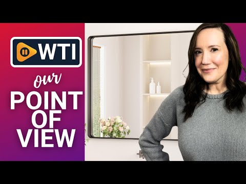 Keonjinn Black Framed Mirror for Bathroom 40 x 30 Inch Rounded Rectangle Wall Mirror - WTI product video review