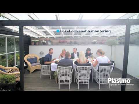 Takplast Plastmo SunGlaze Rök Komplett Tak 4 mm