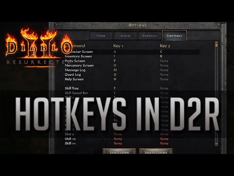 [GUIDE] HOW TO SET HOTKEYS - Diablo 2 Resurrected