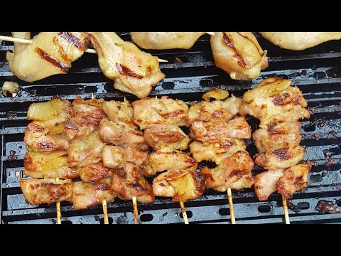 Recipe  : Grilled Chicken Skewers | Gai Ping | Lao Food