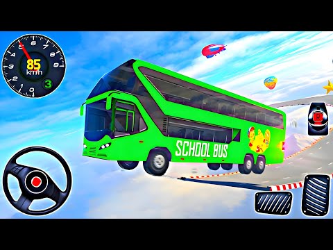Impossible Bus Stunt Driving 2025 - Ramp Racing Driving Simulator - Android Gameplay 
