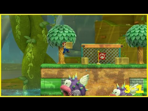 Super Mario : 3 Worlds | World 3 - Flooded Forest | Level 1 - Porcupuffer Puddle (MM2 Level)