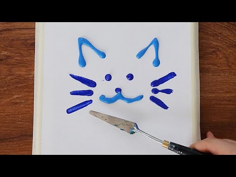 CAT Landscape Acrylic Painting on Canvas Step by Step #347 - Serena Art