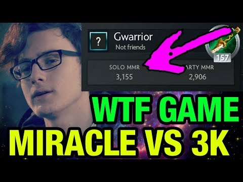 MIRACLE- VS 3K PLAYER ! - Dota 2