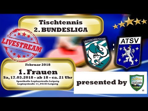 2.Bundesliga Damen - Tischtennis LIVE | Leutzscher Füchse VS. ATSV Saarbrücken - TEIL 1 | stalentoTV