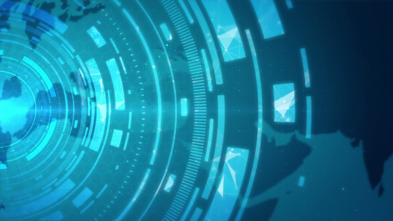 Abstract HUD Circle Technology Background