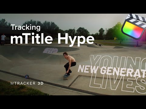 mTracker 3D Tutorial - Tracking mTitle Hype presets and matching them with footage - MotionVFX