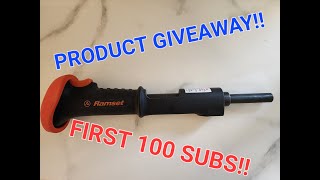 How to Nail into Concrete With Ramset Triggershot Tutorial and Product Giveway to First 100 Subs!!