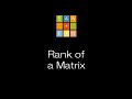 Linear Algebra 4 6 Rank Of A Matrix And Systems Of Linear Equations