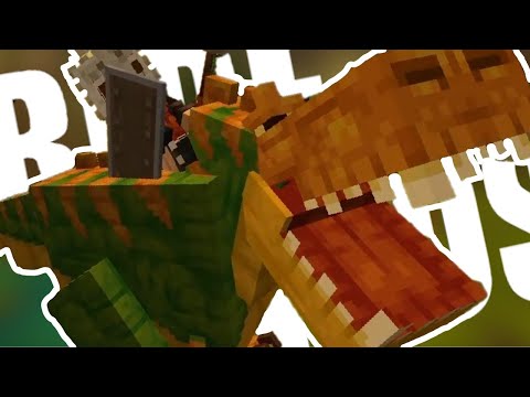 Ride a T-Rex in Primordial Caves: Minecraft
