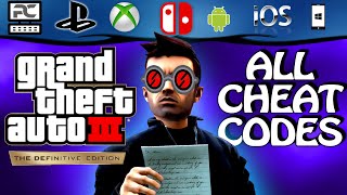 GTA III Definitive | ALL CHEATS + Demonstration [PC/PS/Xbox/Switch/Android/iOS]
