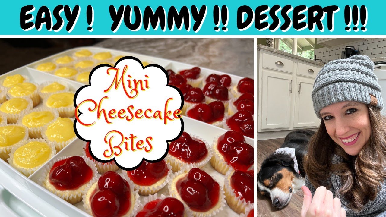 EASY YUMMY DESSERT IDEA | Mini Cheesecake Bites | Perfect for Parties!