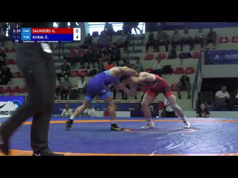 Garette Austin SAUNDERS (CAN) vs. Emre KURAL (TUR) | U23 World Championships 2023 | Qualification |