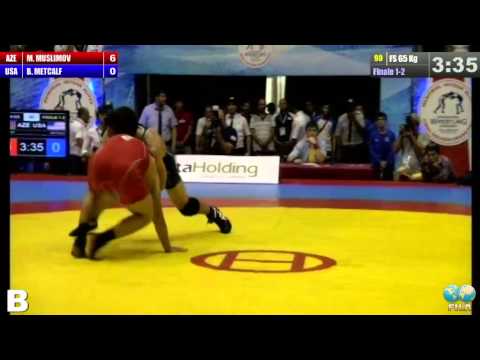 Finale 1-2 Freestyle 65 Kg (AZE) Magomed MUSLIMOV vs (USA) Brent Harold METCALF