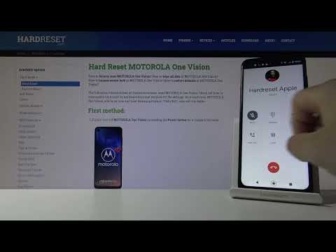 Appearence of incoming call on Motorola One Vision | The look of incoming call
