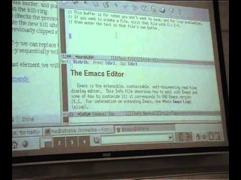 Haifux lecture 64 - Emacs part 1/2