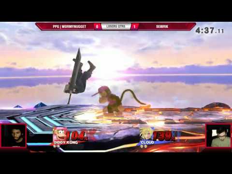 VS Weekly 5/25/17 - Losers Qtrs - WormyNugget (Fox/Diddy) vs Seibrik (Cloud/MM) - Smash 4
