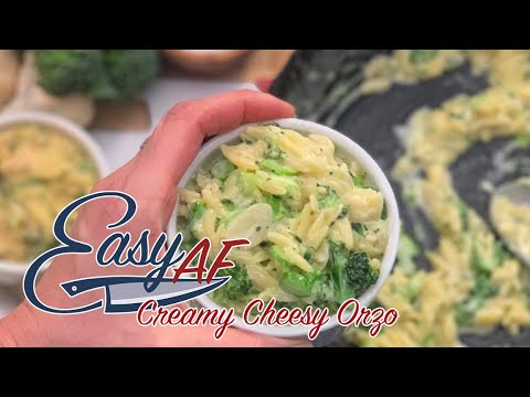 How to Make Creamy Cheesy Orzo – It's EasyAF!