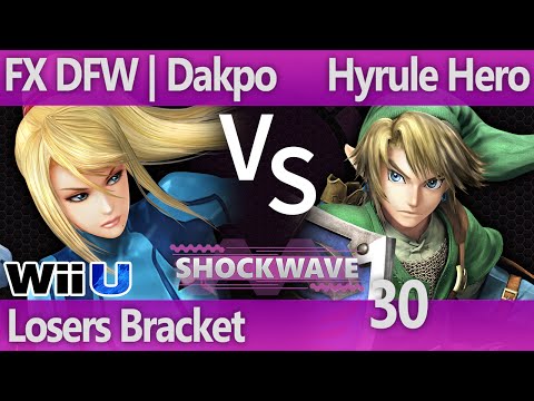 SW 30 Wii U - FX DFW | Dakpo (ZSS) vs Hyrule Hero (Link) - Losers Bracket