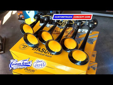 Klaxon Basuri Baby Shark 12/24V avec 31 musiques puissantes #basuriv1 #horn | Custom Truck Concept