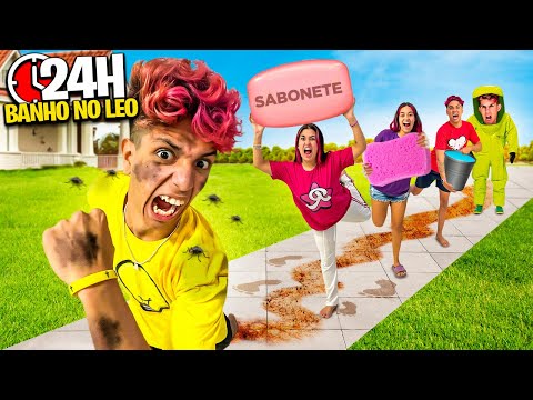 O LEOZIN TOMOU BANHO PELA PRIMEIRA VEZ *deu ruim