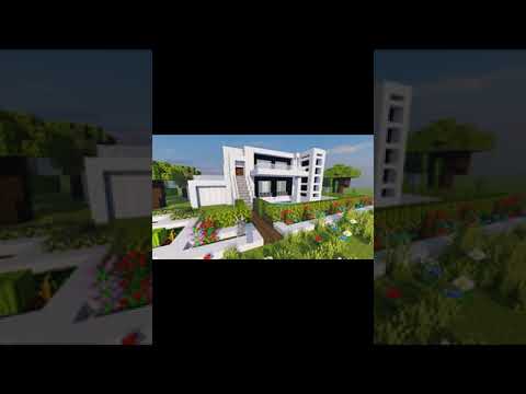 IT-TVGaming - How To Build A Modern HOUSE In Minecraft? - (EASY) VILLA Tutorial LINK in Description #shorts