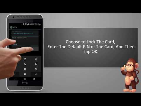 HTC How to use Assigning a PIN to a micro SIM card on phones user guide support