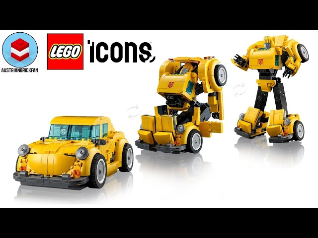 Vídeo relacionado con LEGO Icons Transformers Bumblebee Figura de Acción Articulada de Robot Coleccionable, Maqueta para Adultos, Kit de Construcción, Regalo para Hombres y Mujeres, Decoración del Hogar y Oficina 10338