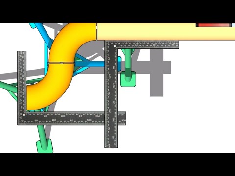 FIT UP AND INSPECTION OF ELBOWS OF ANY DEGREE WITH TWO RIGHT ANGLES