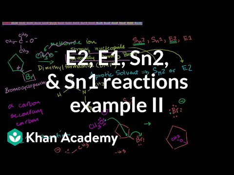 E2 E1 Sn2 Sn1 Reactions Example 2 