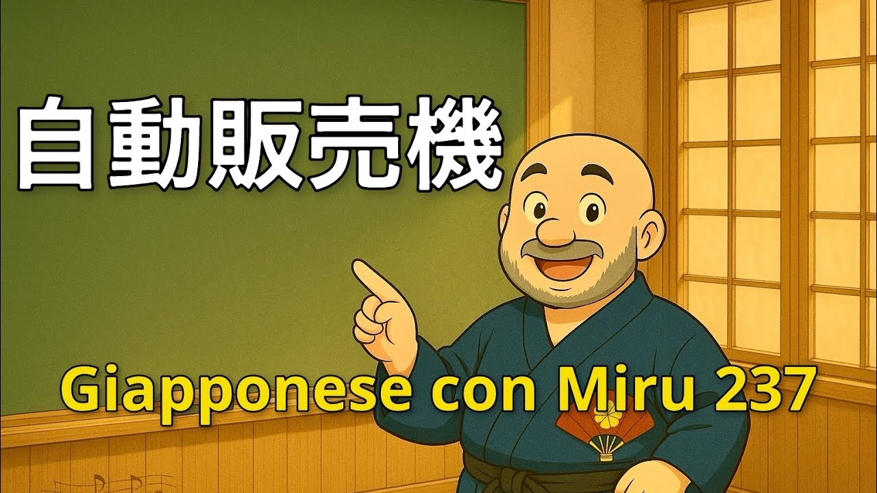 Miru - Lezione di giapponese 237 (自動販売機)
