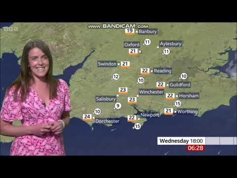 (HD) Alex Osbourne BBC ONE South Today weather June 6th 2023 - 60 fps