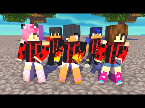 MONSTER SCHOOL:SIMPLE DIMPLE FIRE APHMAU,JULIA,AARON,EIN - MINECRAFT ANIMATION