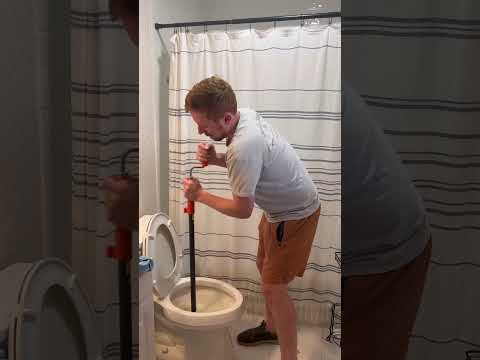 Plunger can’t fix it? Use The Toilet Auger #Toilet #ToiletAuger Clogged #diy #howto #plunger #auger